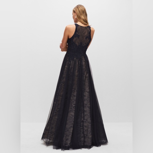 Melanie Lyne Embellished & Embroidered Lace Gown - Picture 3 of 8